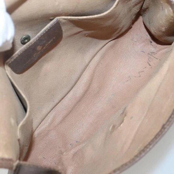 GUCCI GG Supreme Web Sherry Line Bag PVC Beige Brown - Picture 11 of 16